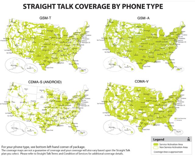 Verizon's Transition Advantage 4 comparison of various straight talk networks 1