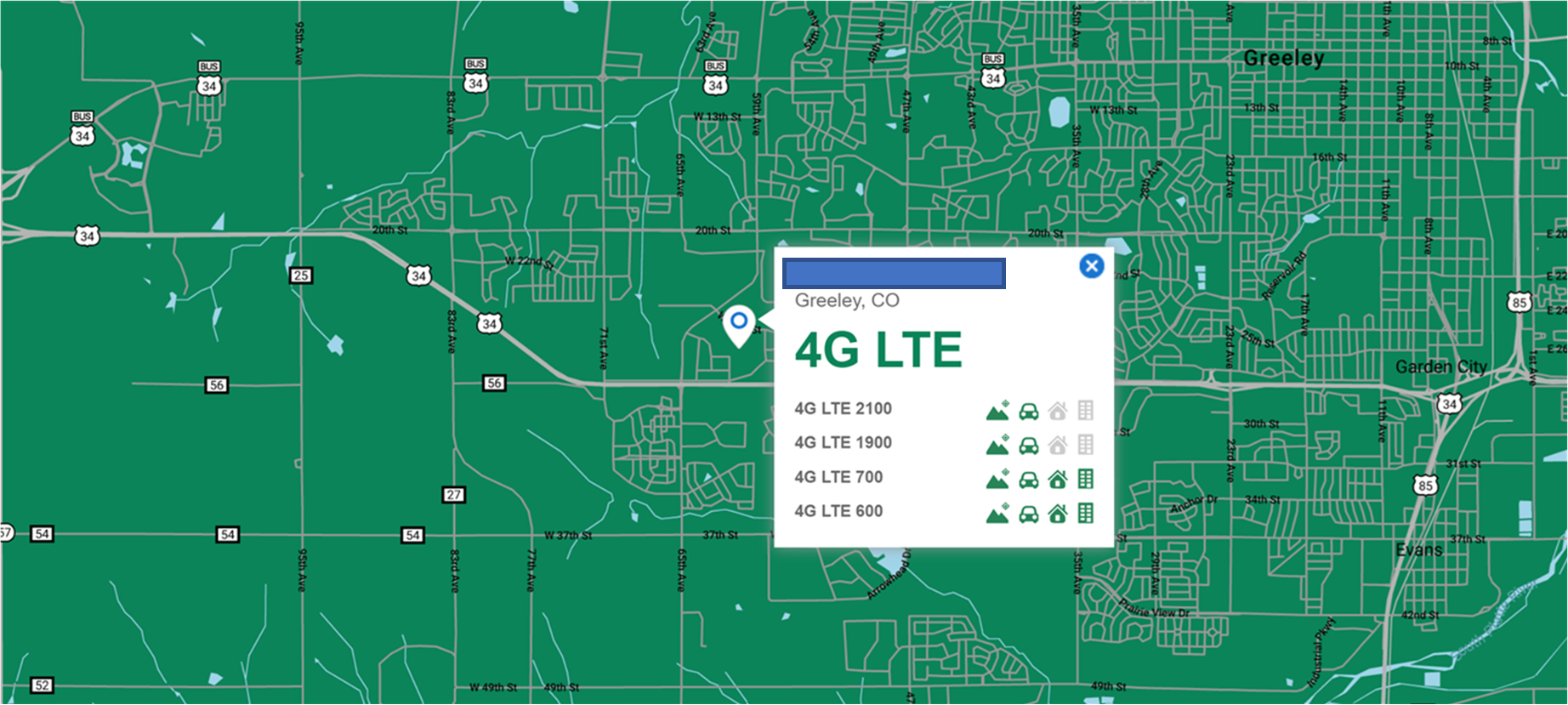 t mobile lte goverage greeley
